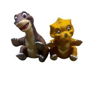 1988 Pizza Hut The Land Before Time Hand Puppets Littlefoot Cera Lot 2